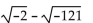 Write the expression as a complex number in the form a + bi. -  A)    B)    C)    D)   