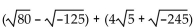 Add or subtract. -  A)    B)    C)    D)   