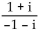 Divide. -  A)  1 B)  0 C)  -1 D)  - i