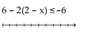 Solve the inequality and graph the solution on the number line. -  A)    B)    C)    D)   