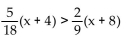 Find the solution set for the inequality. -  A)  {x|x > - 12} B)  {x|x > 12} C)  {x|x < - 12} D)  {x|x < 12}