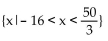 Solve the inequality and give the solution set. -   A)    B)    C)    D)  