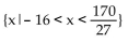 Solve the inequality and give the solution set. -   A)    B)    C)    D)  