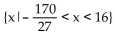 Solve the inequality and give the solution set. -   A)    B)    C)    D)  