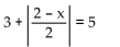 Find the solution set for the equation. -  A)  {-2, 6} B)  {-6, 2} C)  {-2, 2} D)  {-6, 6}