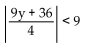 Find the solution set for the inequality. -  A)  {y|y < -8 or y > 0} B)  {y|-8 < y < 0} C)  {y|-8 < y < 8} D)  {y|0 < y < 8}