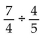 Find the quotient. Simplify the answer. -  A)  28 B)    C)    D)   