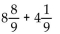 Add or subtract. Simplify the answer. -  A)  12 B)    C)    D)  13