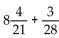 Add or subtract. Simplify the answer. -  A)  1152 B)    C)    D)   
