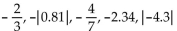 Arrange the numbers from smallest to largest. -  A)    B)    C)    D)   