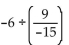 Find the quotient. -  A)    B)  - 10 C)    D)  10