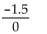 Indicate whether the quotient is 0 or undefined. -  A)  0 B)  undefined
