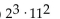 Evaluate. -  A)  256 B)  968 C)  384 D)  128