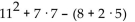 Evaluate. -1   A)  878 B)  120 C)  152 D)  172