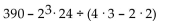Evaluate. -  A)  760 B)  370 C)  1146 D)  366