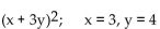 Evaluate the expression for the given value of the variable or variables. -  A)  15 B)  225 C)  30 D)  36