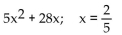 Evaluate the expression for the given value of the variable or variables. -  A)    B)  9 C)  6 D)  12