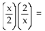 The name of a property is given followed by part of an equation. Complete the equation to the right of the equal sign to illustrate the given property. -  inverse property of multiplication A)    B)    C)    D)  1