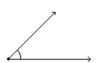 Classify the angle as acute, right, straight or obtuse. -  A)  right B)  obtuse C)  straight D)  acute