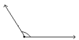 Classify the angle as acute, right, straight or obtuse. -  A)  straight B)  obtuse C)  right D)  acute