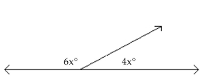 The angles are supplementary angles. Find the measure of each angle. -  A)  108° and 72° B)  103° and 77° C)  54° and 36° D)  216° and 144°