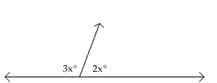 The angles are supplementary angles. Find the measure of each angle. -  A)  54° and 36° B)  103° and 77° C)  216° and 144° D)  108° and 72°