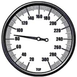 The measurement on this sphygmomanometer gauge is ________.  
