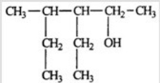 Which is the correct name for the molecule depicted below?   A)  3,4-diethyl-4-methyl-2-butanol B)  2,3-diethyl-4-pentanol C)  3,4-diethyl-2-pentanol D)  3-ethyl-4-methyl-2-hexanol E)  3-ethyl-4-methyl-2-hexanal