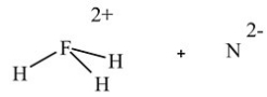 Which diagram best represents the products when equimolar amounts of HF(g)  and NH<sub>3</sub>(g)  react? A)    B)    C)    D)    E)   