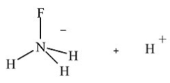 Which diagram best represents the products when equimolar amounts of HF(g)  and NH<sub>3</sub>(g)  react? A)    B)    C)    D)    E)   