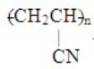 <strong>The polymer formed from the monomer CH<sub>2</sub>=CH-CN is</strong> A) . B) (CH<sub>2</sub>=CHCN)<sub>n.</sub> C) (CH<sub>2</sub>=CH=CN)<sub>n.</sub> D) .