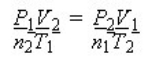 <strong>What is the formula which describes the relationship between the pressure, volume, temperature, and moles?</strong> A) B) C) D) E)