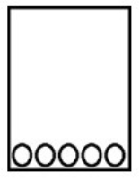Which figure best represents the concept of pressure? (A sphere represents a gaseous atom.)  A)    B)    C)    D)    E)   