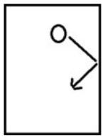 Which figure best represents the concept of pressure? (A sphere represents a gaseous atom.)  A)    B)    C)    D)    E)   