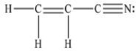 How many bonds are there in one molecule of acrylonitrile (shown below) ?   A)  1 B)  2 C)  3 D)  5 E)  9