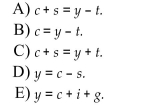A consumer's budget constraint in the current period is  <div style=padding-top: 35px> 
