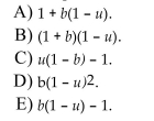 In the endogenous growth model presented in the text, suppose that u represents the fraction of time spent working (as opposed to accumulating human capital)and b represents the efficiency of Human capital accumulation. The growth rate of human capital equals