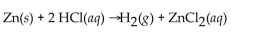   When  25.0 g of  Zn reacts, how many L of   gas are formed at   and a pressure of  854 mmHg? A) 22.4 L B) 8.32 L C) 0.120 L D) 0.382 L E) 8.56 L