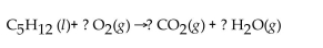     -What is the coefficient for carbon dioxide in the balanced equation? A) 2 B) 4 C) 5 D) 6 E) 8