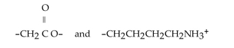 What type of interaction would you expect between the following R groups in the tertiary structure of a protein?   A) disulfide bonds B) salt bridges C) hydrogen bonds D) hydrophobic interactions E) peptide bonds