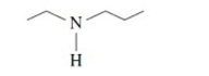 What is the common name of the following compound?   A) diethyl amine B) dipropyl amine C) propyl amino D) trimethyl amine E) ethyl propyl amine