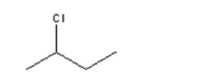 What is the IUPAC name for the following?   A) 2-chlorobutane B) 3-chlorobutane C) chlorobutane D) 2-chloropropane E) 1-chlorobutane