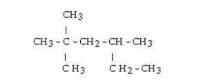 What is the IUPAC name of this alkane?   A) 2-ethyl-4,4-dimethylpentane B) 4-ethyl-2,2-dimethylpentane C) 3,5,5-trimethylhexane D) 2-ethyl-2,2-dimethylpentane E) 2,2,4-trimethylhexane