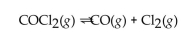In the following gas phase reaction, Kc is much less than 1. At equilibrium, which of the following statements is true?   A) The concentration of products is much greater than the concentration of reactants. B) A catalyst will increase the concentration of products formed. C) The concentration of reactant is much greater than the concentration of products. D) The concentrations of products and reactants are approximately equal.