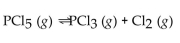  For the reaction at equilibrium, if the volume of the container is increased, the amount of PCl5 present will A) stay the same. B) decrease. C) triple. D) double. E) increase.
