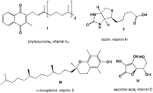 Which vitamins are soluble in lipids?   A)  II and III B)  III and IV C)  I and III D)  II and IV