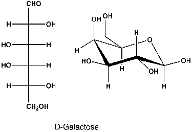 Assign the stereocenters in D-Galactose according to the S/R-system.   A)  2R, 3R, 4R, 5R B)  2R, 3R, 4S, 5S C)  2R, 3S, 4S, 5R D)  2S, 3S, 4R, 5R