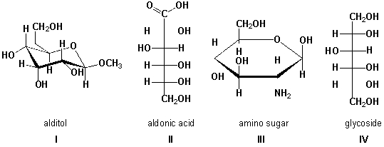 Which compounds and functional types are correctly matched?   A)  I, IV B)  I, II C)  III, IV D)  II, III