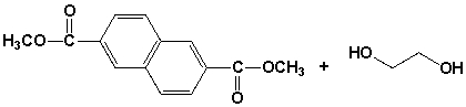The polymer (PEN) synthesized from the following monomers    is  