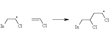 Complete the mechanism for radical chain propagation begun below.  